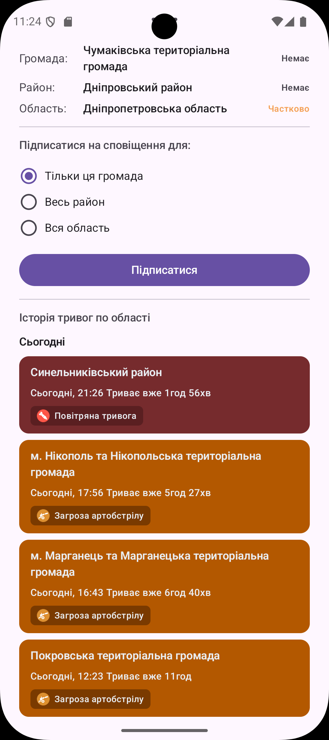 Інформація про громаду